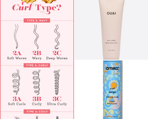 curly hair must haves! cover photo collage