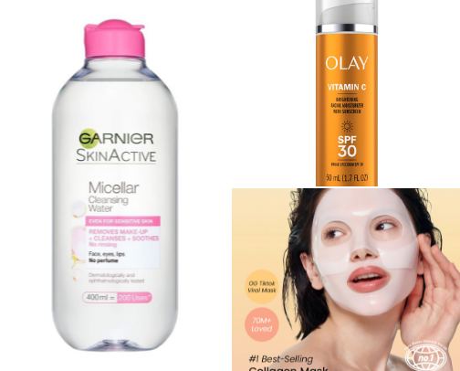 Skincare cover photo collage