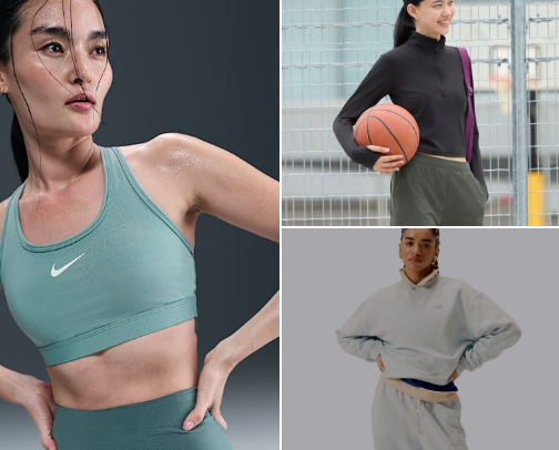Athletic wear cover photo collage