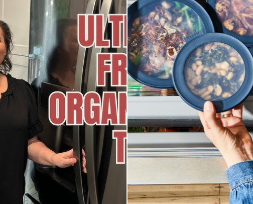 Fridge organization tricks cover photo collage