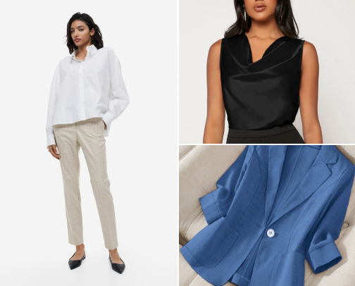 affordable office & corporate clothes cover photo collage