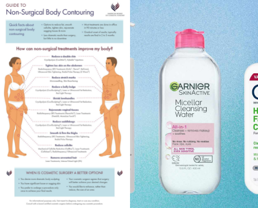 Health and body care cover photo collage