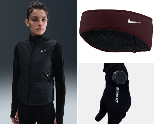 how to stay warm on your runs this winter! cover photo collage