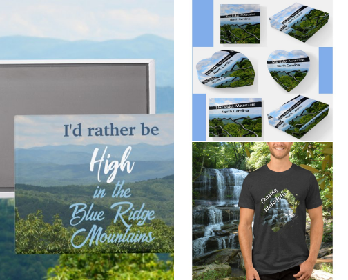Blue Ridge Mountains North Carolina Photographic Memories cover photo collage