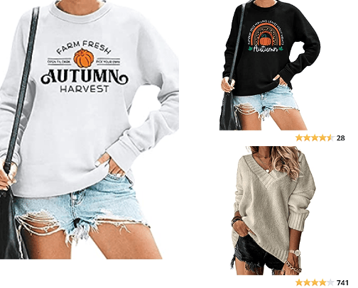 🍂 Fall Clothes I’d Actually Wear | Cozy Tops, Sweatshirts & Dresses cover photo collage