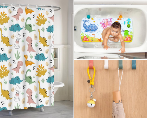 Kids bathroom must haves🧼 cover photo collage