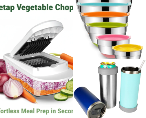 Champagne Taste, Ramen Budget Kitchen Must-Haves cover photo collage