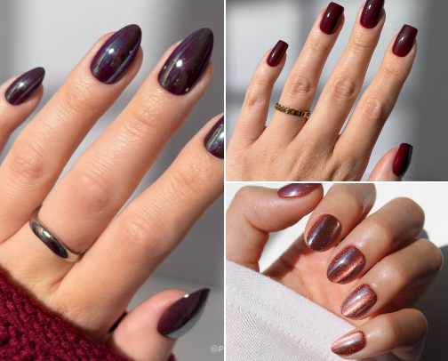 fall 2025 BEST press on nails 💅🍁 cover photo collage