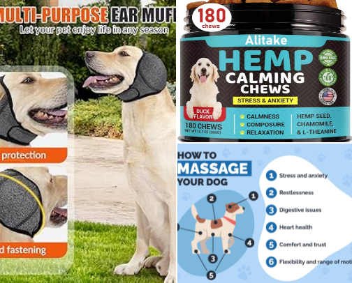 Help Your Canine Friend With Their Anxiety cover photo collage