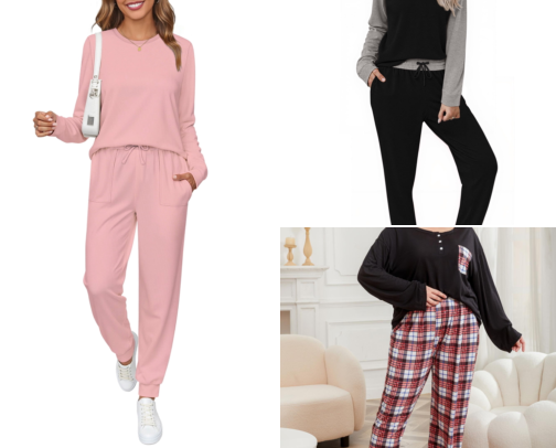 Color Block Pajamas cover photo collage