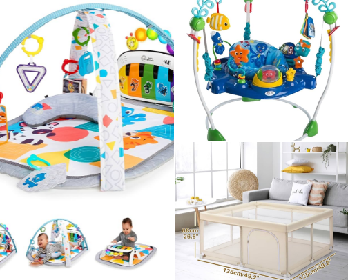 Tiempo de jugar para bebe cover photo collage