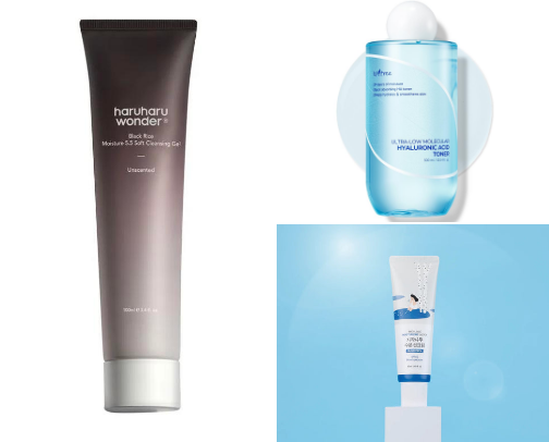 Skincare for sensitive skin (non-pore clogging) cover photo collage