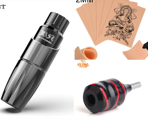 Tattoo supplies cover photo collage