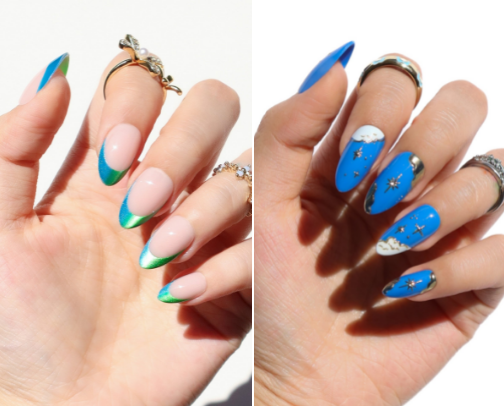 the best/cutest press on nails💅🏼 cover photo collage