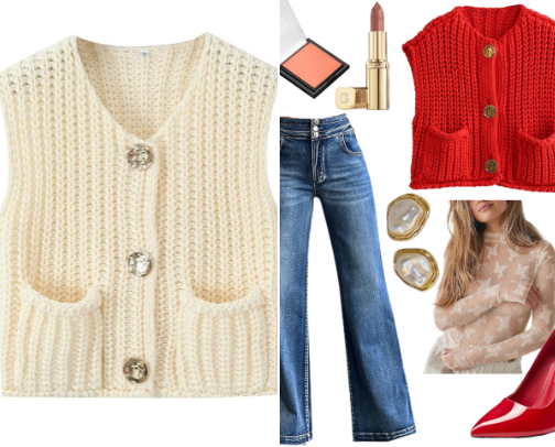 Styling chalecos tejidos de Amazon cover photo collage