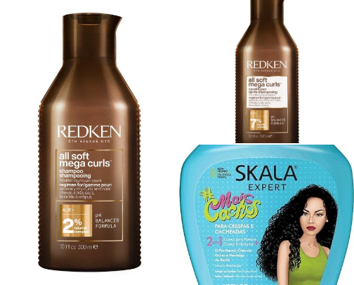 curly hair routine cover photo collage