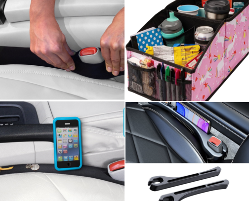 I Finally Found Car Seat Gap Fillers That Keep My Phone From Vanishing cover photo collage