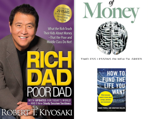 Rich girl era - money books that taught me what school didn't cover photo collage