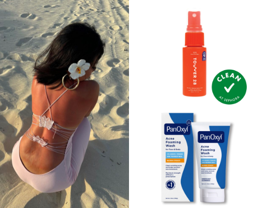 Glass Skin for the Summer 🌺  Easy Body Care Routine for Girlies Struggling with Acne cover photo collage