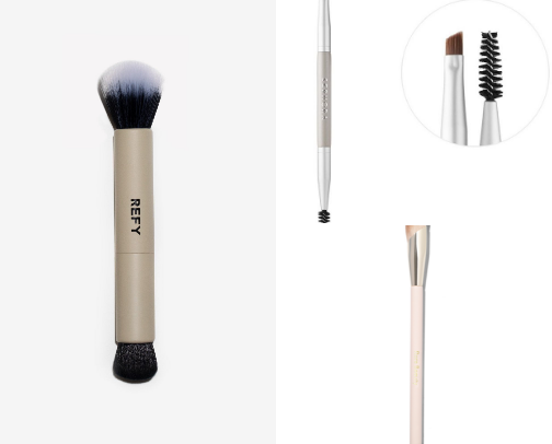 High end face makeup brushes! cover photo collage