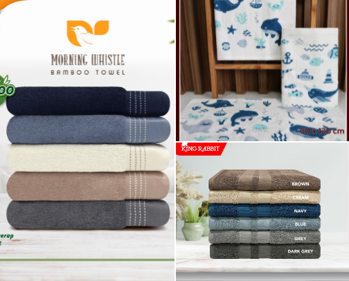 Best Bath Towels [Soft, Premium & Highly Absorbent] | Handuk Mandi Terbaik yang Nyaman Dipakai, Lembut & Awet cover photo collage