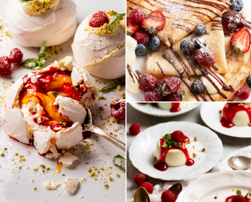 Dessert Heaven — the baker’s cookbook cover photo collage