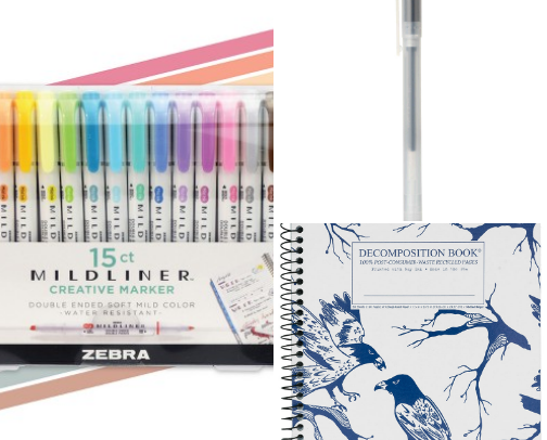back to school stationary must haves cover photo collage