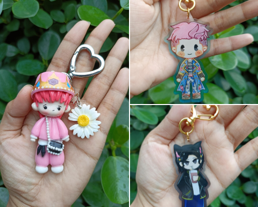 Kpop keychain cover photo collage