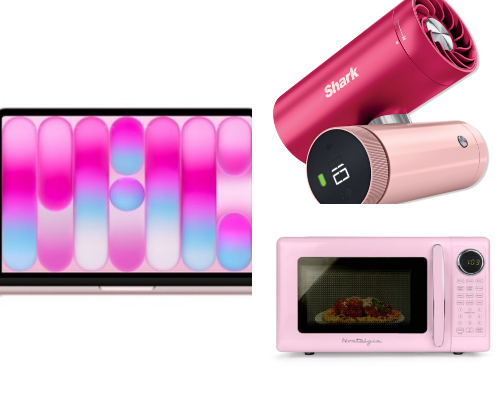 Tech must haves 💻📽️ cover photo collage