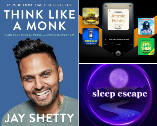 Reading and listening fun cover photo collage