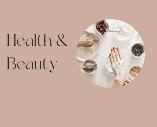 Health and Beauty cover photo collage