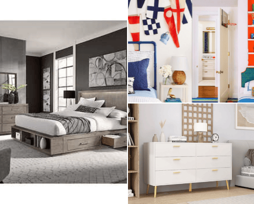 Bedroom sets cover photo collage
