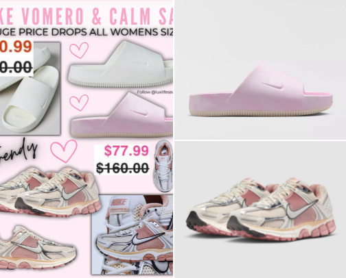 Nike Vomero & Calm Sale cover photo collage
