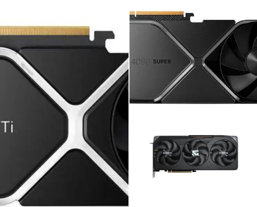 Components from which you can assemble a powerful gaming computer. cover photo collage
