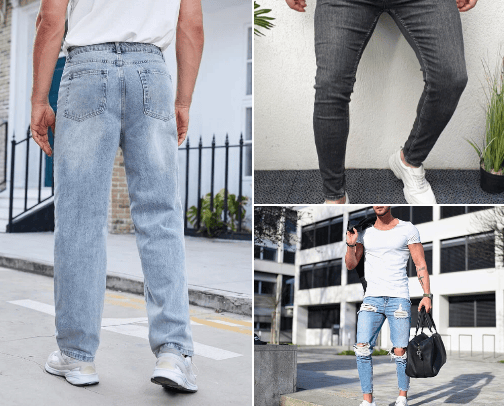 Men Jeans cover photo collage