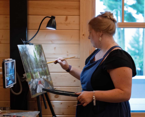 Plein-air painting supply list: oil painting cover photo collage