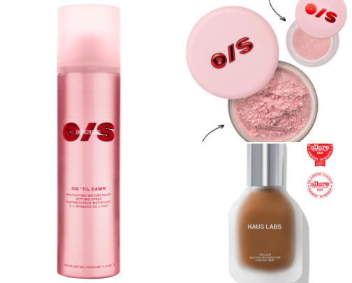 Makeup/Beauty products I love for acne prone, oily, textured skin cover photo collage