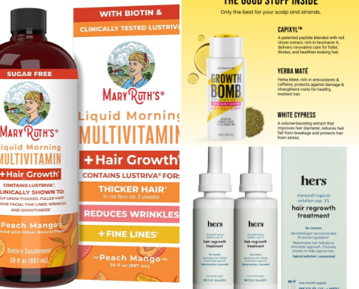 Hair Growth Hacks! 💪 cover photo collage