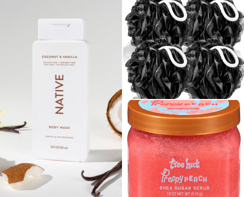 Shower Essentials for Girlys cover photo collage
