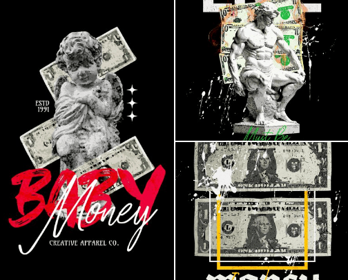 streetwear designs cover photo collage