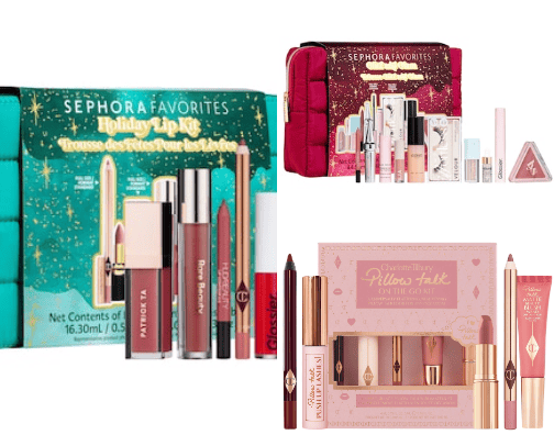 My everyday makeup +skin care in sets cover photo collage