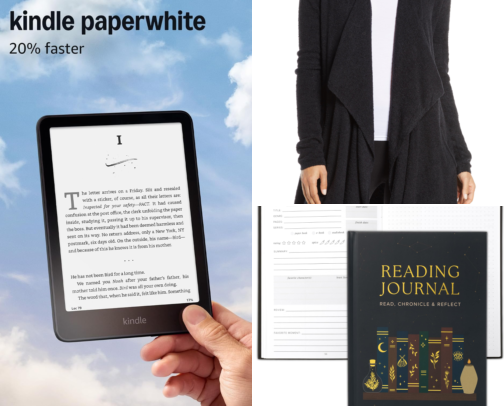 Gifts for Book Lovers: Cozy Reading Essentials She'll Use Every Night cover photo collage