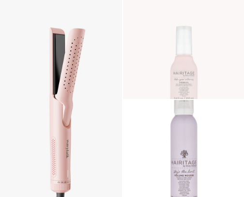 Hair care and products cover photo collage