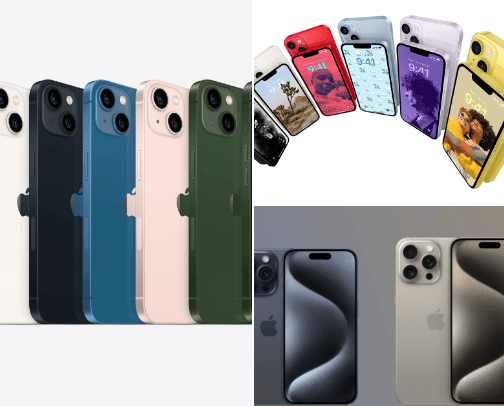 Apple Phones cover photo collage