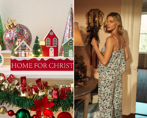 Holiday shopping cover photo collage