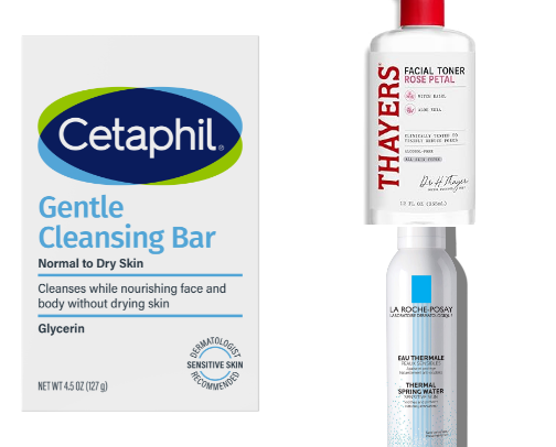 My current face routine! cover photo collage