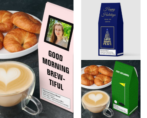 Custom Packaged Roasted Coffee cover photo collage