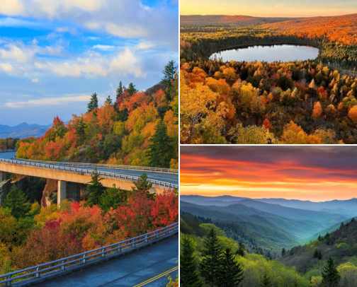 🍁  Fall Escapes Across the U.S. Best Places to Stay for Cozy Vibes and Fall Colors cover photo collage