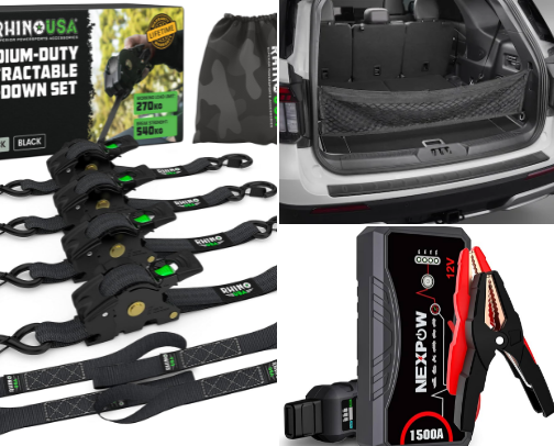 My top automotive accessories cover photo collage