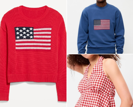 Old Navy 4th of July fashion finds cover photo collage